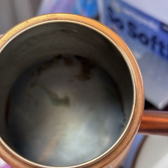 Vintage Copper Craft Guild Wood Side Handle Turkish Coffee Tea Pot No Handle - Picture 5 of 11